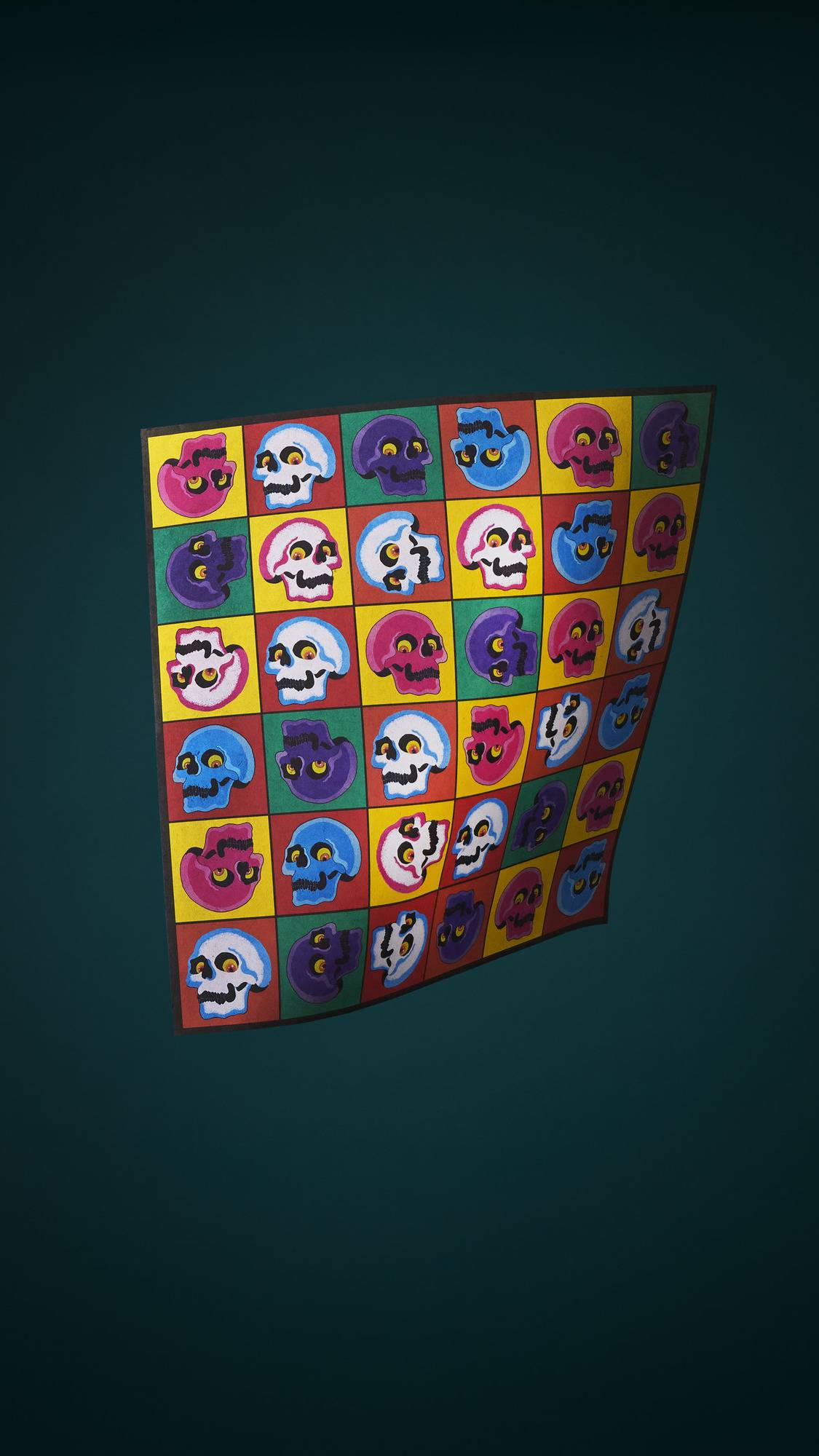 Skullywood - 35cm x 35cm